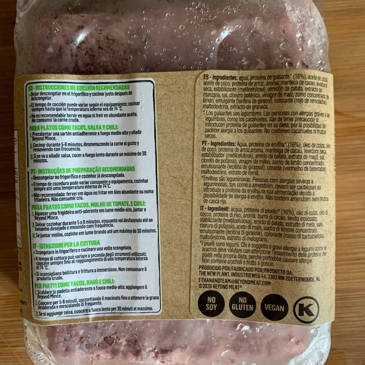 photo of Beyond Meat Beyond mince shared by @assapello on  29 Jul 2022 - review