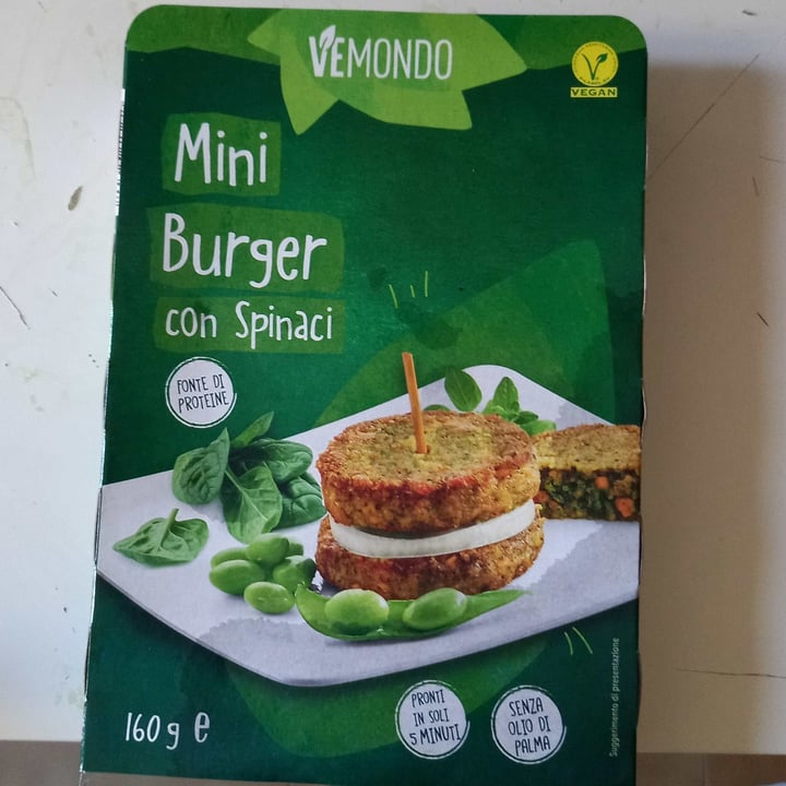 photo of Vemondo  vemondo mini burger con spinaci shared by @ceno on  02 Oct 2022 - review