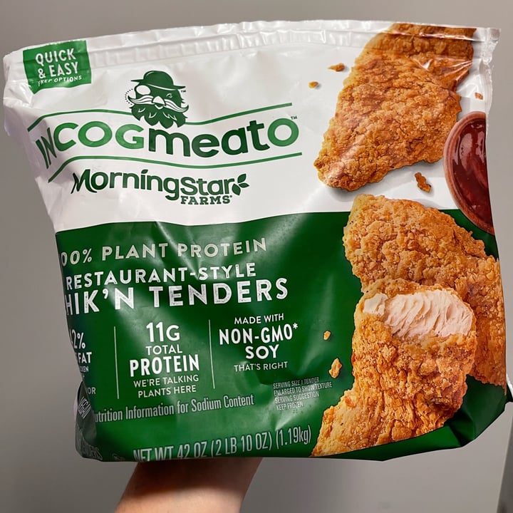 photo of MorningStar Farms Incogmeato Restaurant-Style Chik’n Tenders shared by @nicka on  28 May 2022 - review