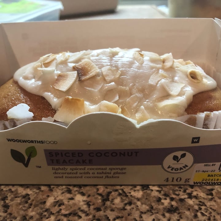 photo of Woolworths Food Spiced coconut teacake shared by @themissanderson on  06 Jul 2022 - review