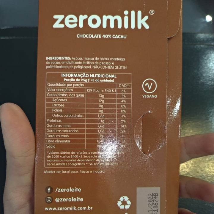 review photo of Zeromilk Chocolate shared by @mimichaltchuk on 27 Apr 2022 - review