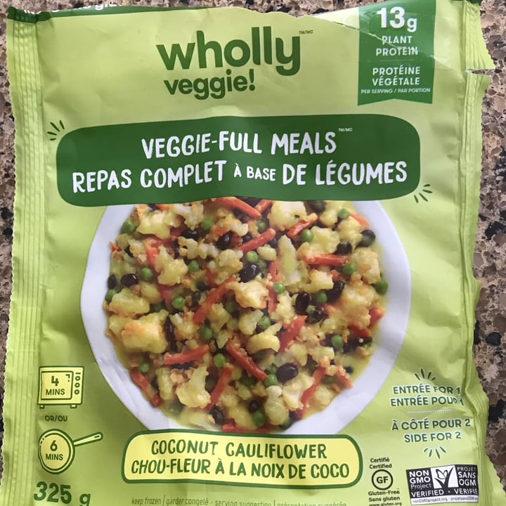 review photo of Wholly veggie Veggie-Full meals- Coconut Cauliflower shared by @herbelo1 on 29 Dec 2021 - review