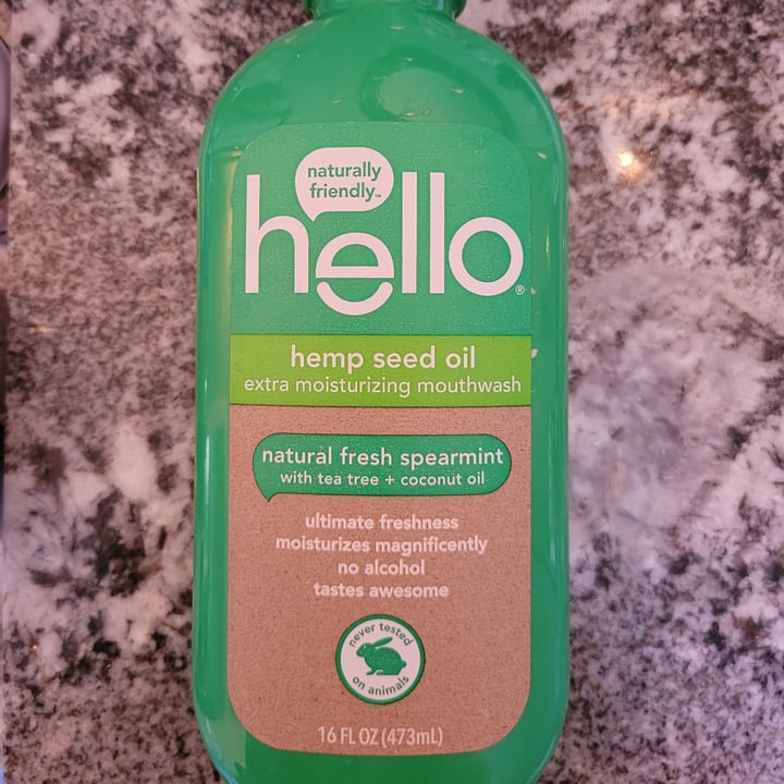 photo of Hello Hemp Seed Oil Extra Moisturizing Mouthwash shared by @mdonahue on  14 Feb 2021 - review