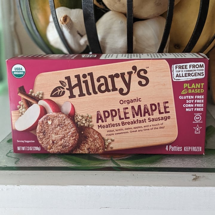 photo of Hilary's Apple Maple Veggie Breakfast Sausage shared by @iszy on  12 Oct 2021 - review