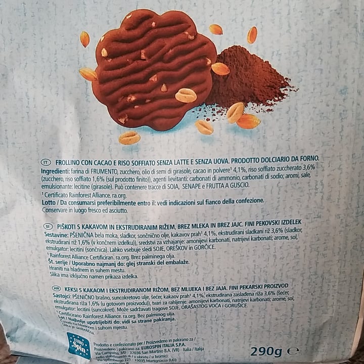 photo of Dolciando Frollìni con gocce di cioccolato fondente  shared by @robiarpi65 on  29 Jul 2022 - review