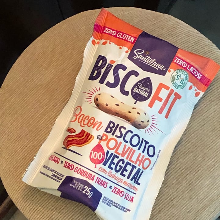 review photo of Santulana BiscoFit Biscoito de Polvilho Vegano - Sabor Bacon shared by @glauciaboner on 12 May 2022 - review