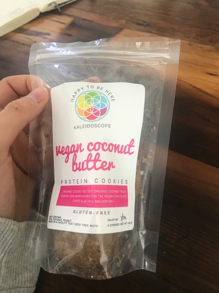 photo of Kaleidoscope Vegan coconut butter protein cookies shared by @thehighrode on  26 Jul 2019 - review
