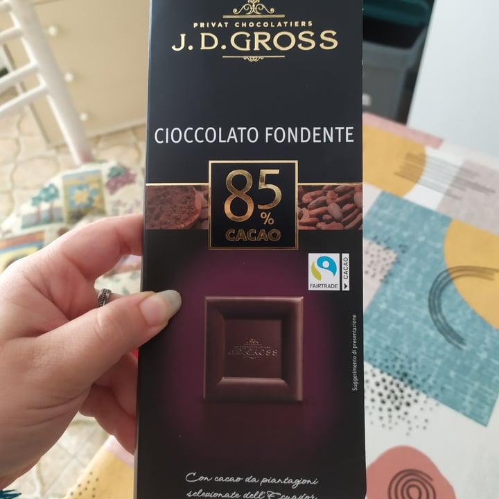 photo of J. D. Gross Cioccolato fondente 85% shared by @danileela on  27 Sep 2022 - review