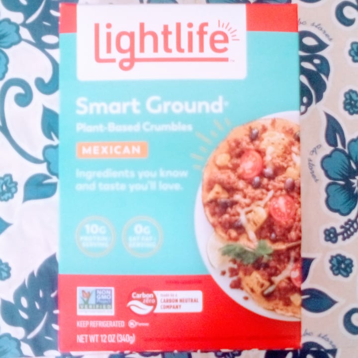 photo of Lightlife Smart Ground Meatless Mexican Crumbles shared by @feelideal on  26 Sep 2022 - review