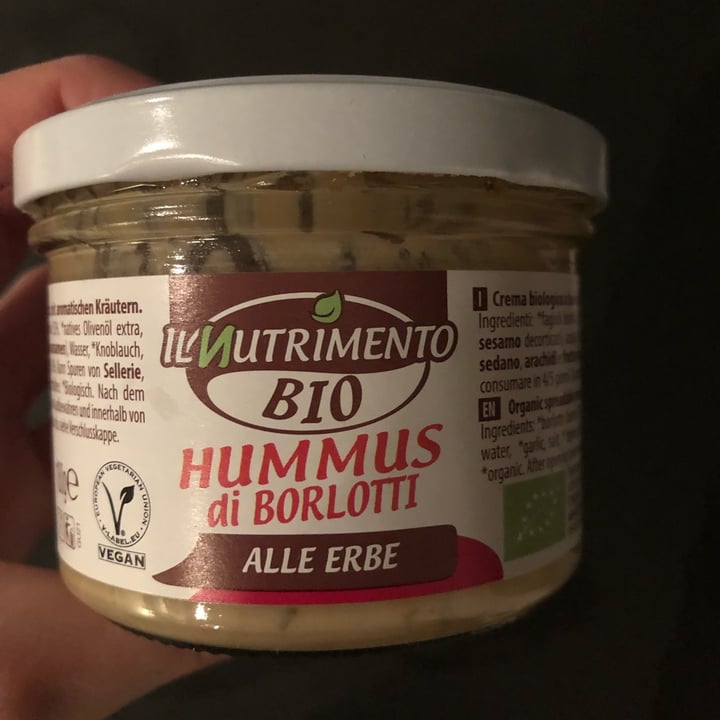 photo of Il Nutrimento Hummus di borlotti shared by @marina30 on  24 Jun 2022 - review