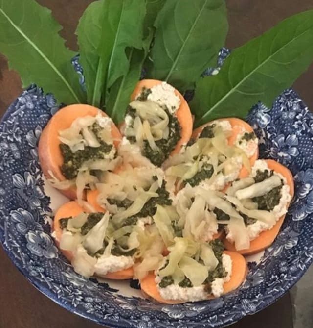 「Raw Sweet Potato Crudite」の料理の写真