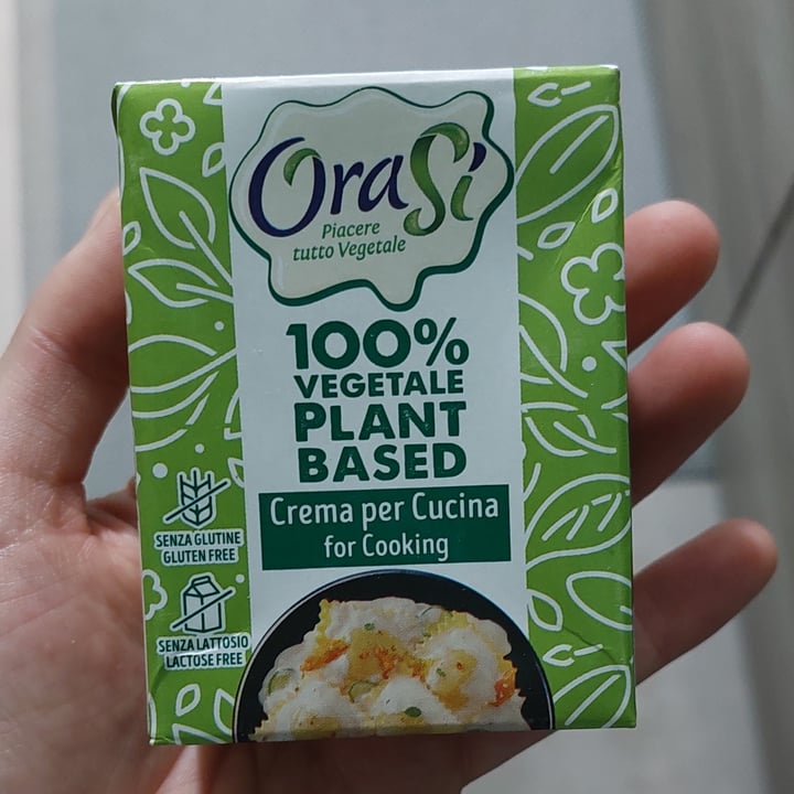 review photo of OraSí 100% plant based Crema per cucinare shared by @giadafec123 on 11 Apr 2022 - review