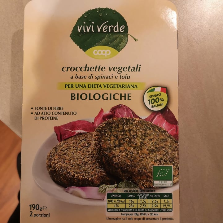 photo of Vivi Verde Coop Crocchette Vegetali A Base Di Spinaci E Tofu shared by @ambra21 on  12 Apr 2021 - review