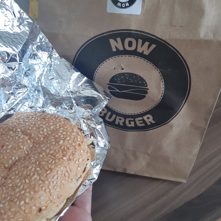 photo of NOW BURGER Smash cheese burger original de plantas shared by @tondaltro on  26 Jul 2021 - review
