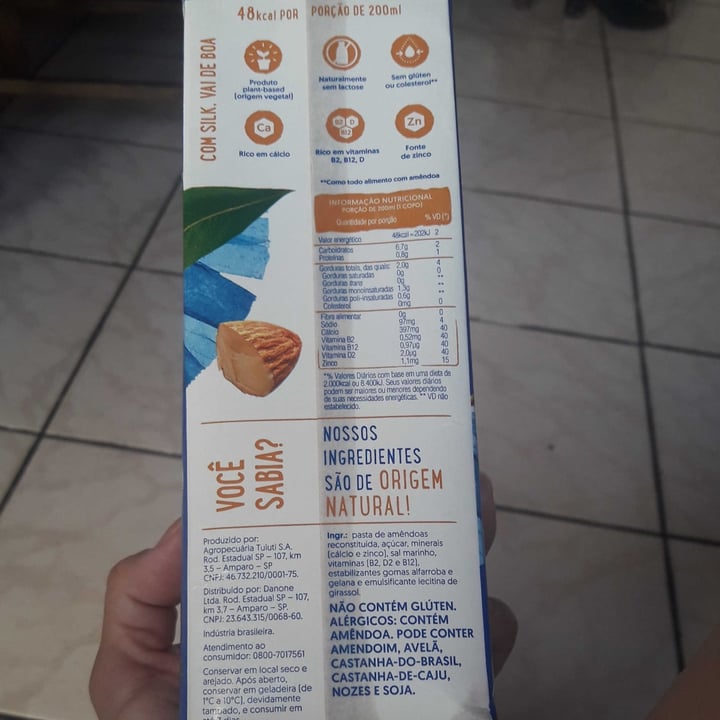 photo of Silk Bebida vegetal de Amendôa sem Açúcares shared by @fernandabrodrigues39 on  19 Jun 2022 - review