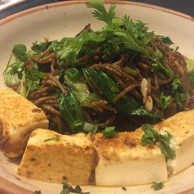 Photo of the dish “Buckwheat noodles with miso tofu”