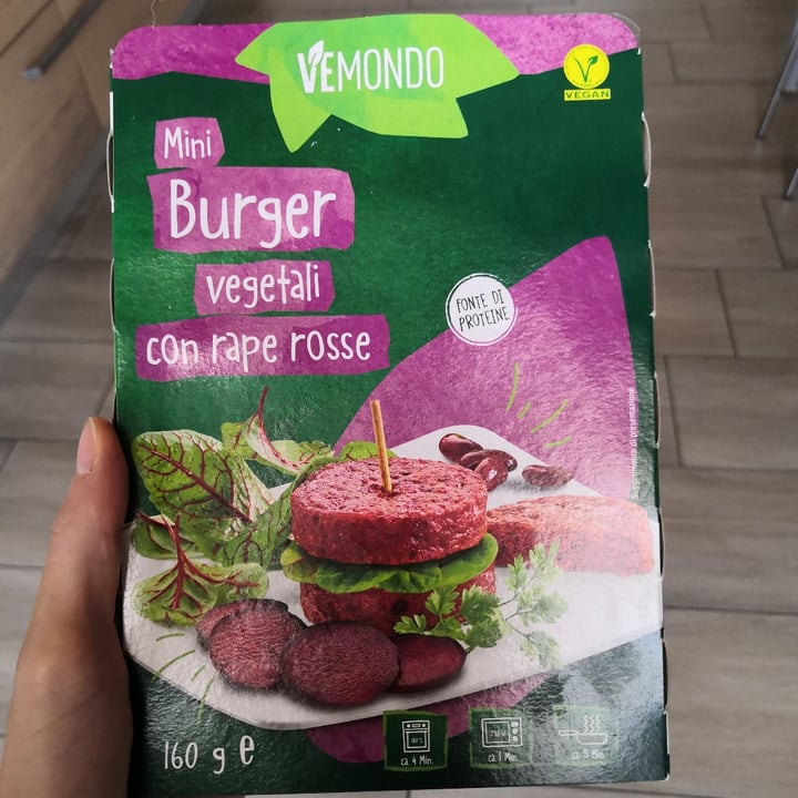 photo of Vemondo Mini Burger Rapa Rossa shared by @criscros on  06 Sep 2022 - review