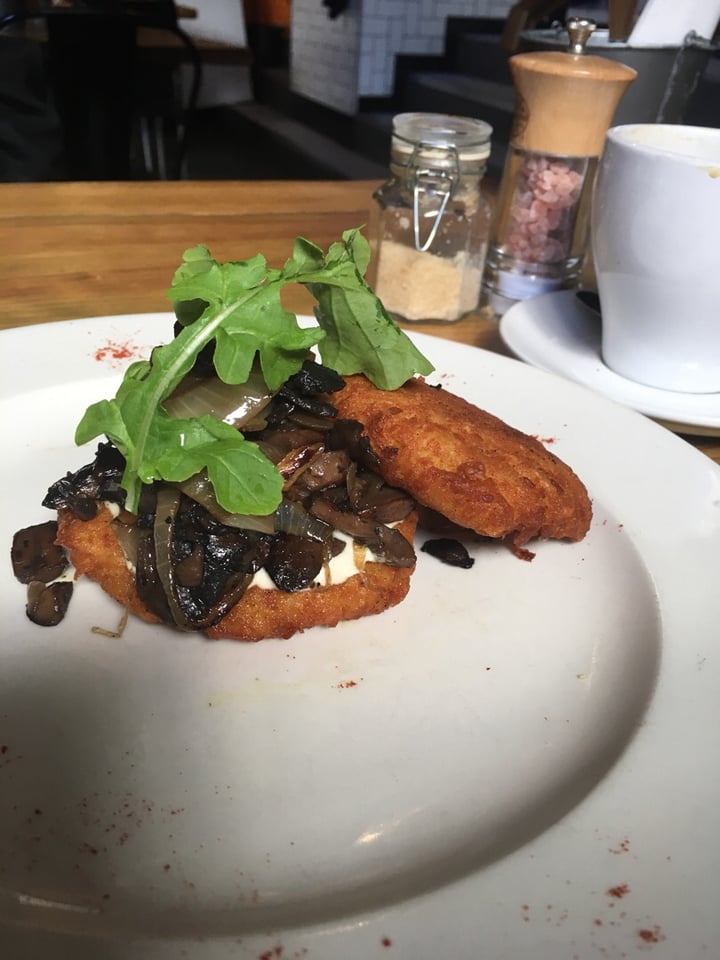 photo of Plant Mushroom & Onion Rosti shared by @baliveganguide on  28 Apr 2019 - review