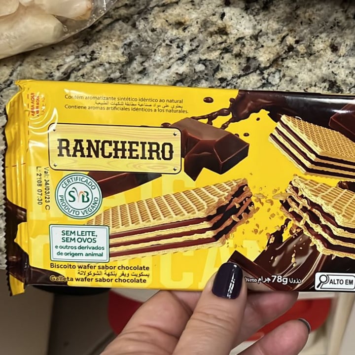 photo of Rancheiro Biscoito Wafer Sabor Chocolate shared by @vimauro on  09 Oct 2022 - review