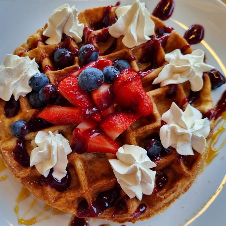 photo of Kaylee's Eatery Berry and cream Waffle shared by @ustrauss on  20 Nov 2022 - review