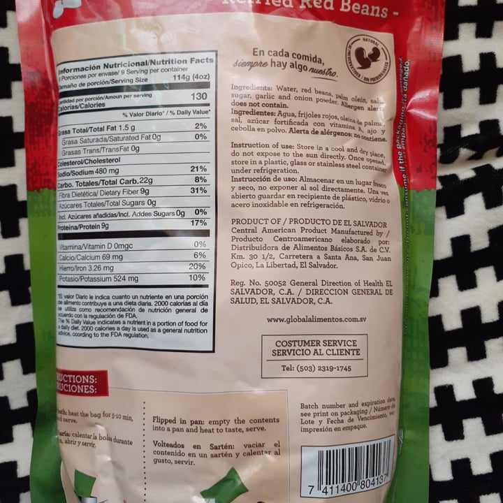 review photo of Don frijol Frijoles rojos volteados shared by @fiorellamyn on 15 Mar 2022 - review