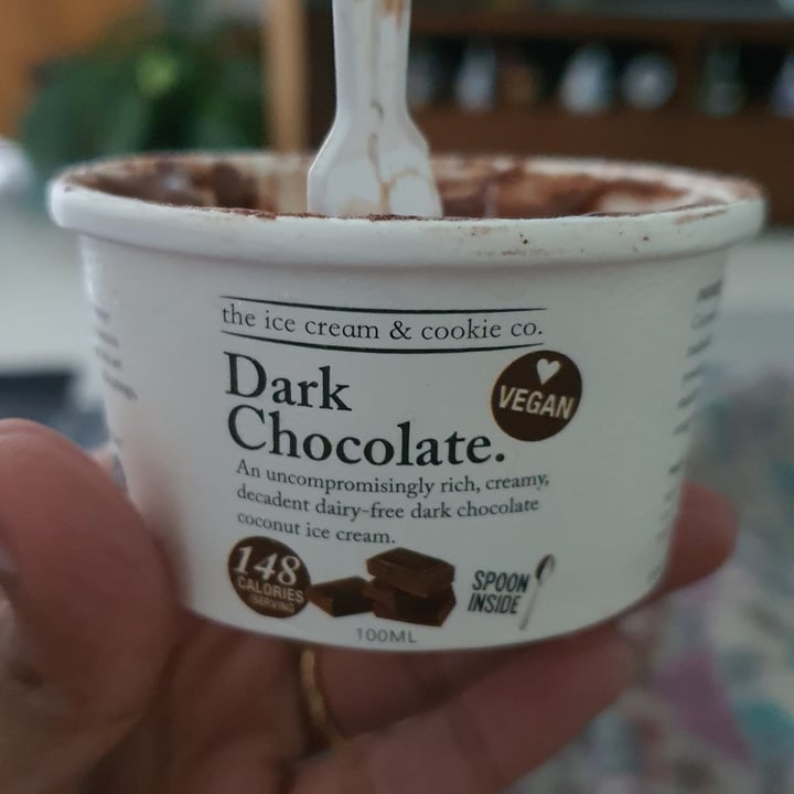 photo of The Ice Cream & Cookie Co Vegan Dark Chocolate Ice Cream shared by @sandra2021 on  12 Sep 2021 - review