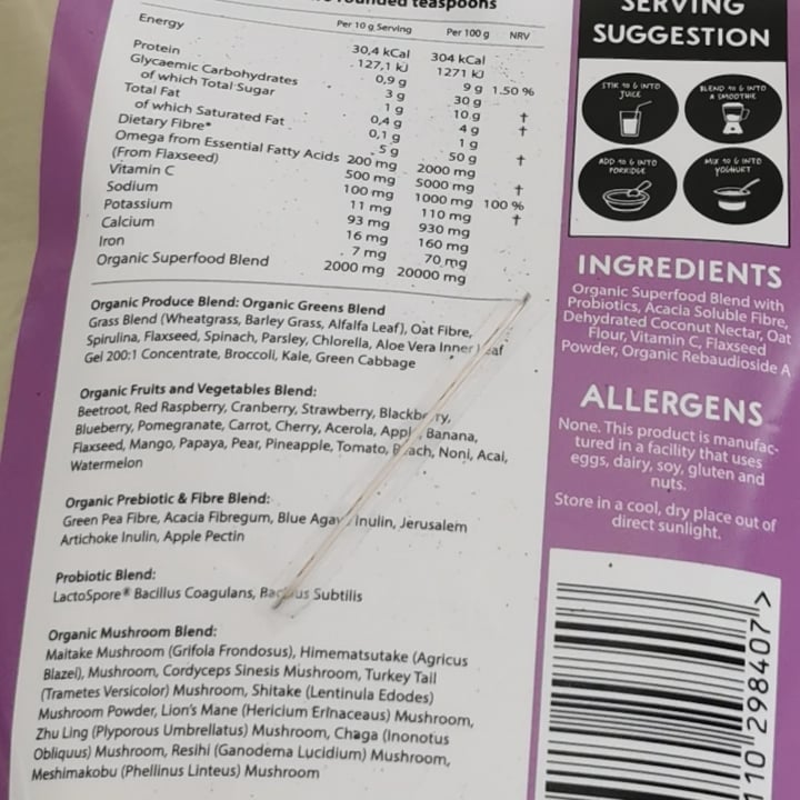 photo of Nature's Nutrition Kids Green Stuff shared by @veganpower001 on  24 Dec 2021 - review