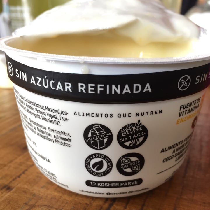review photo of Crudda Yogur a Base de Coco sabor Maracuya shared by @katherinejagodnik on 20 Jan 2021 - review