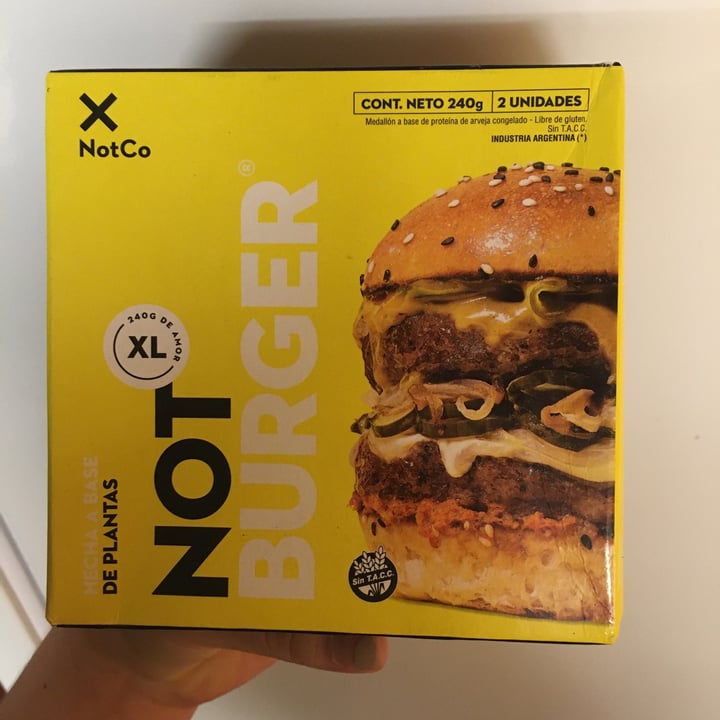 photo of NotCo Not Burger XL shared by @oriest on  02 Oct 2021 - review