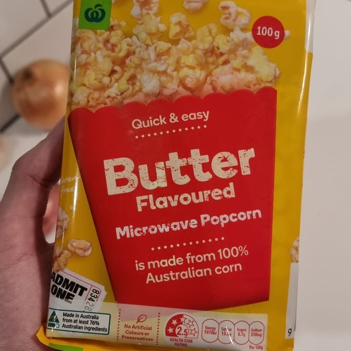 photo of Woolworths Popcorn shared by @tomruff on  21 Jul 2021 - review