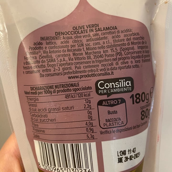 photo of Consilia Olive verdi denocciolate shared by @smaltorosso on  01 Jul 2022 - review