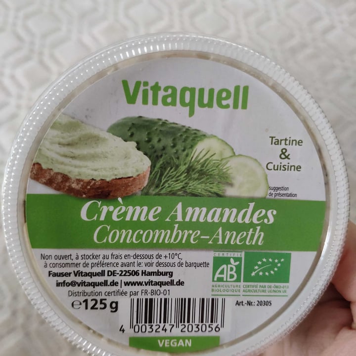 review photo of Vitaquell Crème Amandes - Concombre - Aneth shared by @hari84 on 22 Mar 2021 - review