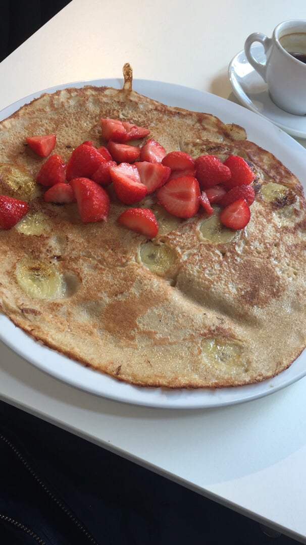 review photo of PANCAKES Amsterdam Westermarkt Veggie Dutch pancake vegan and gluten free version shared by @murielbt on 20 May 2019 - review