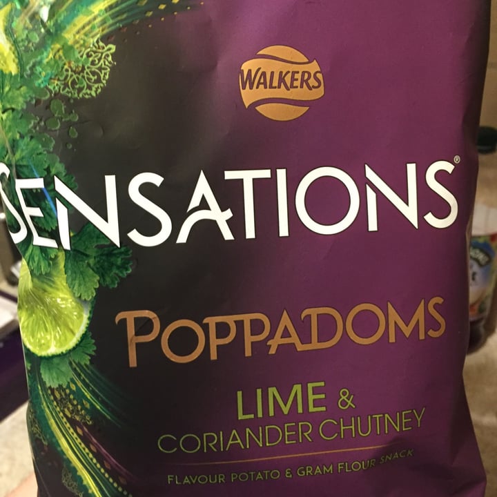 photo of Walkers Lime and coriander Poppadoms shared by @naomivegan on  28 Mar 2021 - review