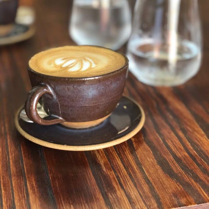 photo of Harvest Cafe & Deli Flat White with Almond Milk shared by @michellewendy98 on  28 Jul 2020 - review