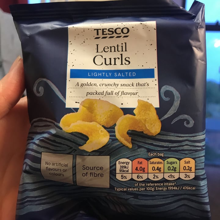 photo of Tesco Lentil curls shared by @stellashih on  21 Oct 2019 - review