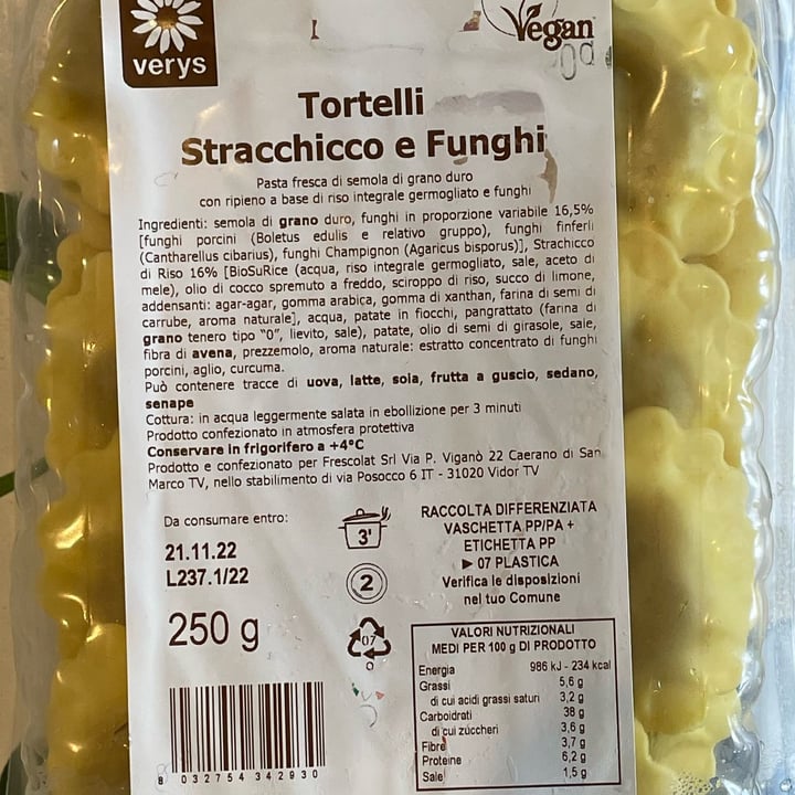 photo of Verys Tortelli Strachicco E Funghi shared by @akob98 on  10 Nov 2022 - review