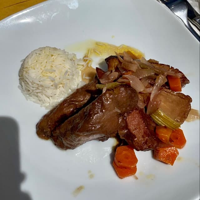 Foto del piatto “Seitan brasato al vino rosso”