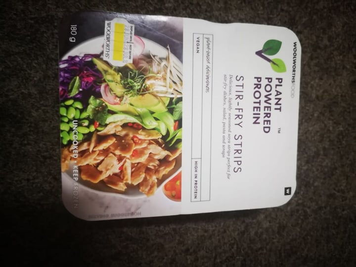 photo of Woolworths Food Plant Powered Protein Stir-Fry Strips shared by @nickymalot on  02 Dec 2019 - review