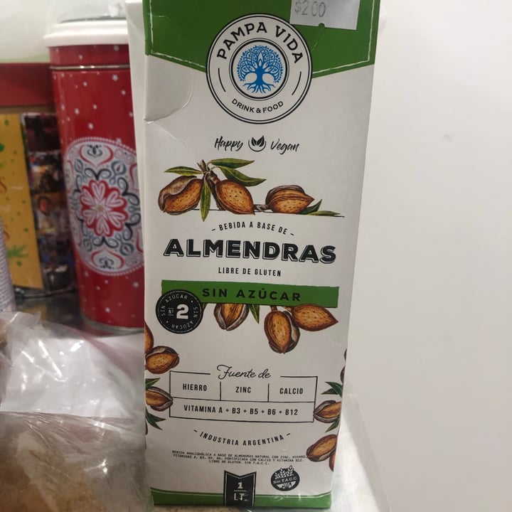 photo of Pampa Vida Leche de Almendras Sin Azúcar shared by @tamialegre on  19 Aug 2020 - review