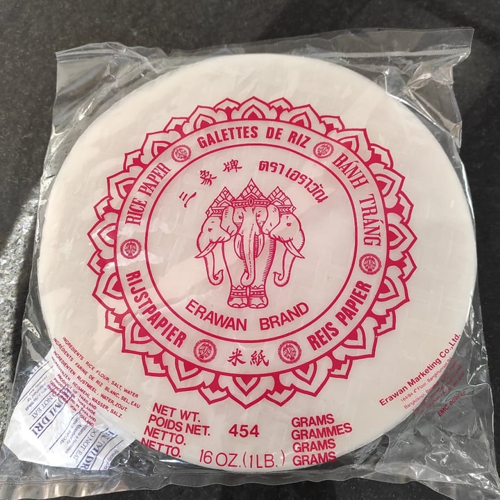 photo of Erawan Brand Rice Paper shared by @veganjumjum on  03 Jun 2021 - review