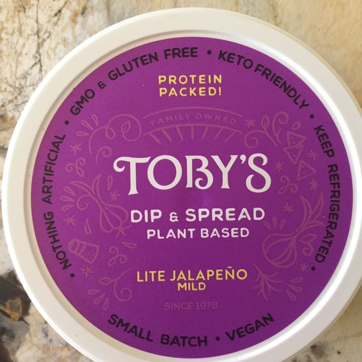 photo of Toby’s Pate Lite Jalepeno shared by @mycreativerescue on  14 Aug 2022 - review