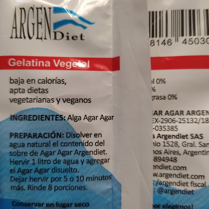 photo of ArgenDiet Agar Agar Gelatina Vegetal shared by @romibaranda on  19 Sep 2020 - review