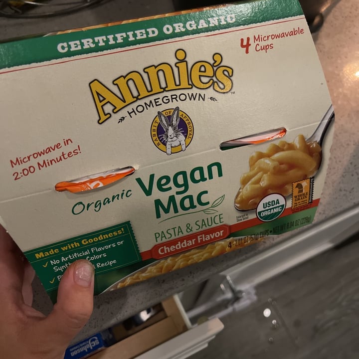 review photo of Annie’s Organic Vegan Mac Microwavable Cheddar Flavor shared by @lovinflorida on 30 Aug 2021 - review