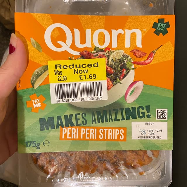 Peri peri strips from Quorn - Vegan Product Reviews & Ratings | abillion