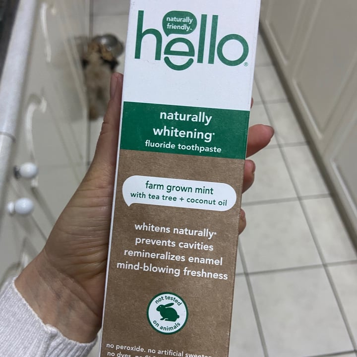 photo of Hello Natural Whitening Fluoride Toothpaste shared by @vale2cq on  29 Aug 2021 - review