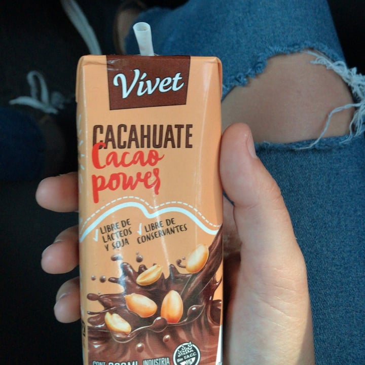 photo of Vívet Leche de Cacahuate Cacao Power 200ml shared by @florenciam on  29 May 2020 - review