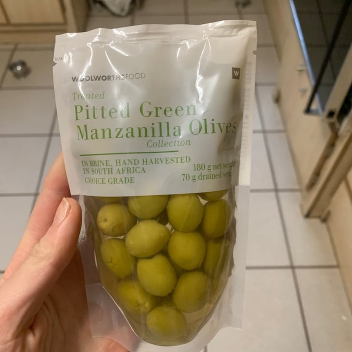 photo of Woolworths Food Green Manzanilla Olives shared by @linepretorius on  18 May 2021 - review