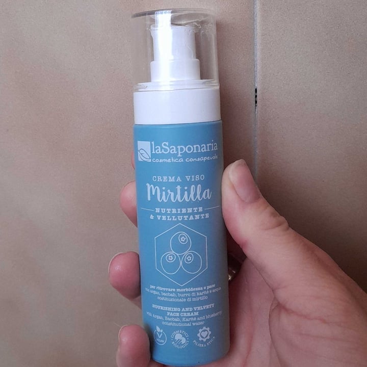 review photo of La Saponaria Crema viso nutriente Mirtilla shared by @ciciu140786 on 28 Mar 2022 - review