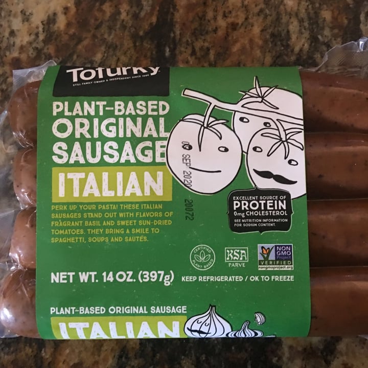 photo of Tofurky Plant-based Sausages Italian shared by @tonyarothe on  30 Apr 2020 - review